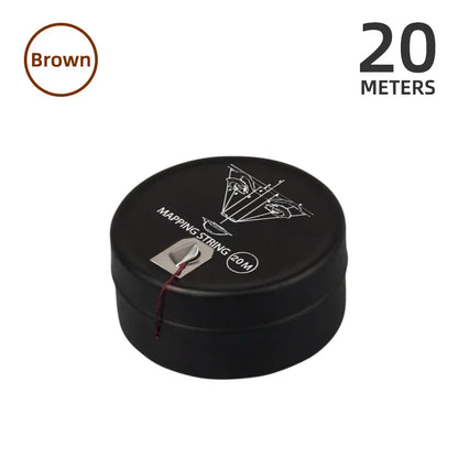 Microblading Eyebrow Mapping String - 10/20M Pre-Inked Brow Mapping Thread for Permanent Makeup Tattoo Design Tool
