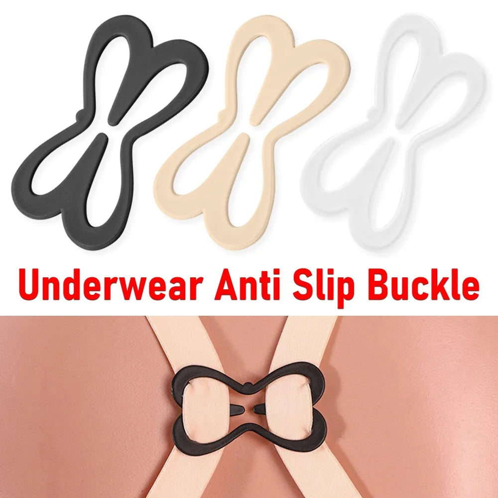 Invisible Anti-Slip Bra Strap – Adjustable Transparent Shoulder Strap with Secure Buckle Support