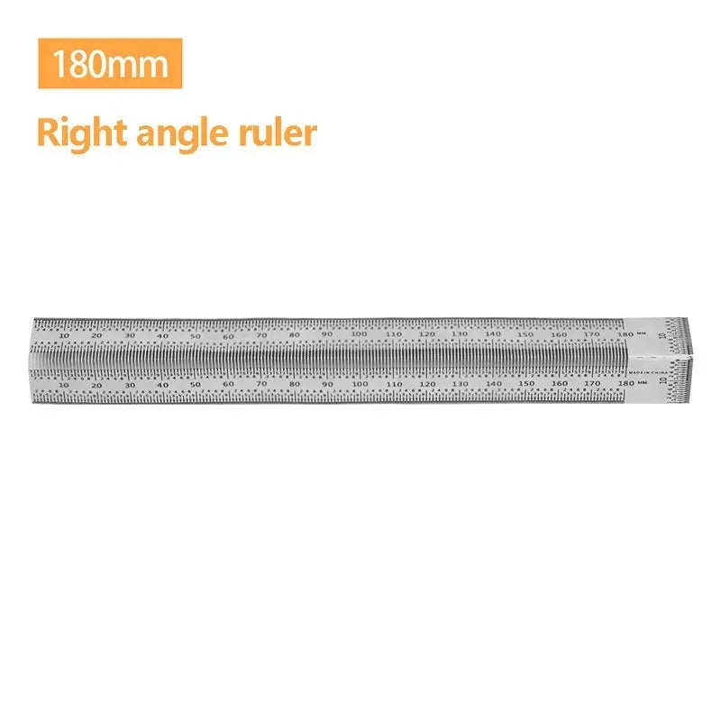 High Precision T-Type Scale Ruler – Stainless Steel Woodworking Scribing & Marking Gauge Carpenter Measuring Tool