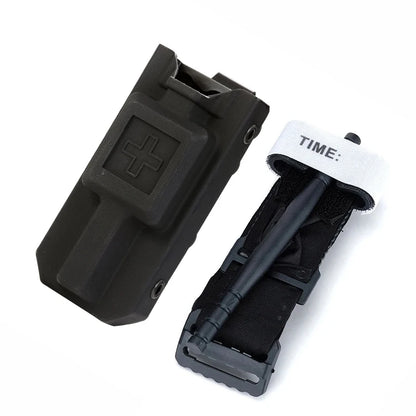 Outdoor EMT Tourniquet Storage Pouch - Nylon Medical Gear Holder for Molle Survival Kits