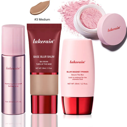 Ultimate Blurring Setting Powder Kit — Travel Size Primer, Waterproof Spray & Oil Control
