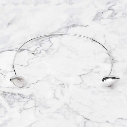 S925 Sterling Silver Devil Horn Headband & Collar – Dual-Purpose Punk Finisa Jewelry Accessory
