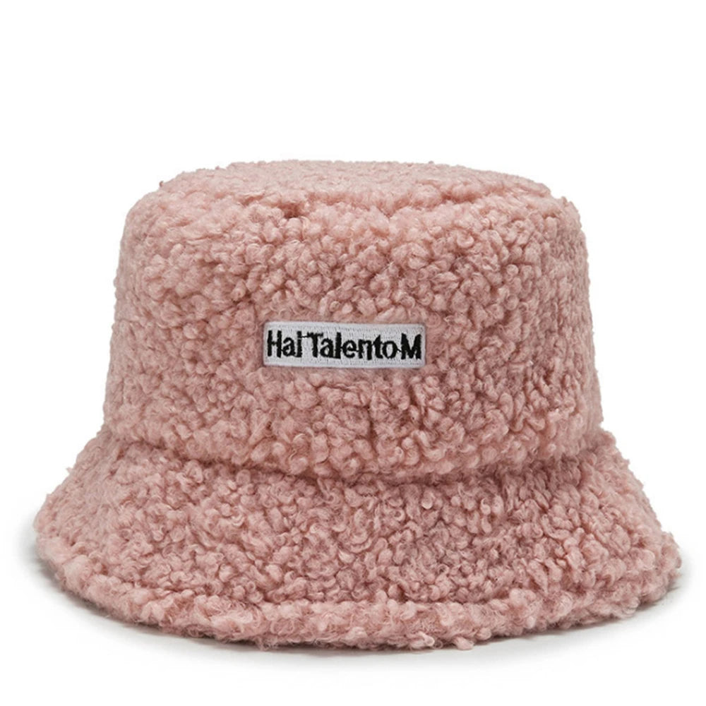Unisex Winter Fleece Bucket Hat – Warm Cold-Resistant Fashionable Fisherman Cap with Sunshade