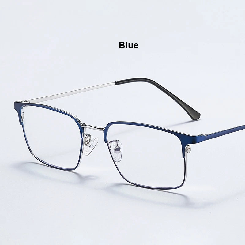 Prescription Titanium Eyeglasses - Blue Light Blocking Reading Glasses for Men & Women Myopia Optical Frames
