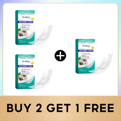 Teeth Whitening Strips - Tooth Stain Removal, Whitening Care, and Fresh Breath Oral Hygiene Treatment