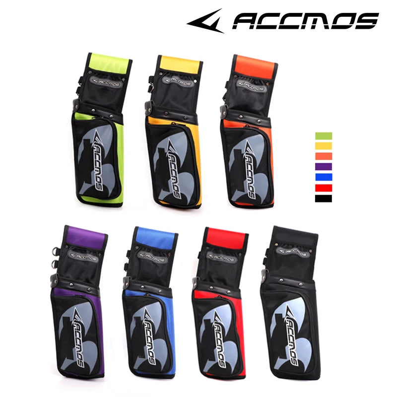 ACCMOS Portable Arrow Quiver Pouch – Waist Carry Archery Storage Holder for Hunting & Shooting