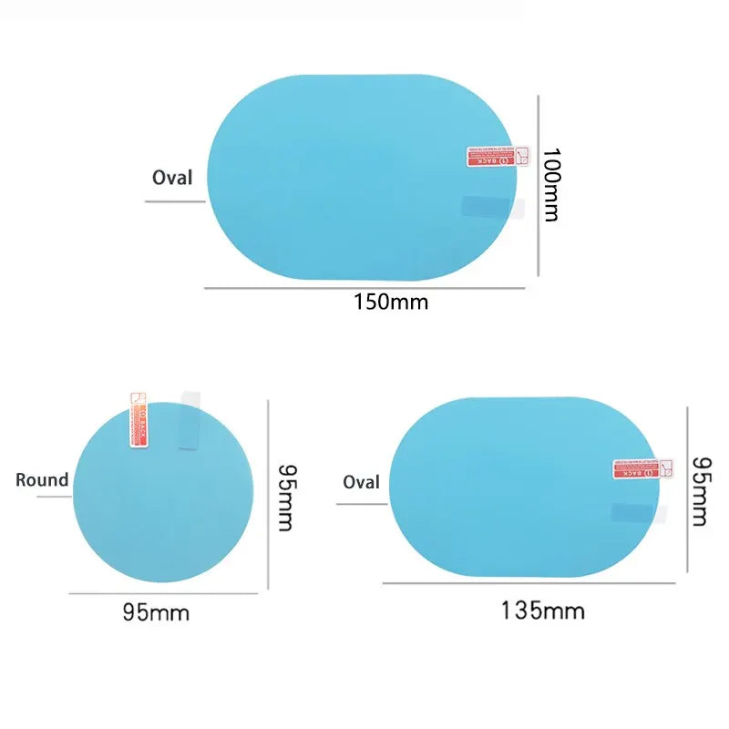Rainproof Clear Film for Car Rearview Mirror & Side Window (2Pcs) - Anti-Fog Mirror Protection Stickers - Car Accessories
