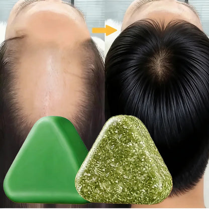 Usman Grass Herbal Shampoo Soap - Handmade Hair Care for Oil Control and Nourishment