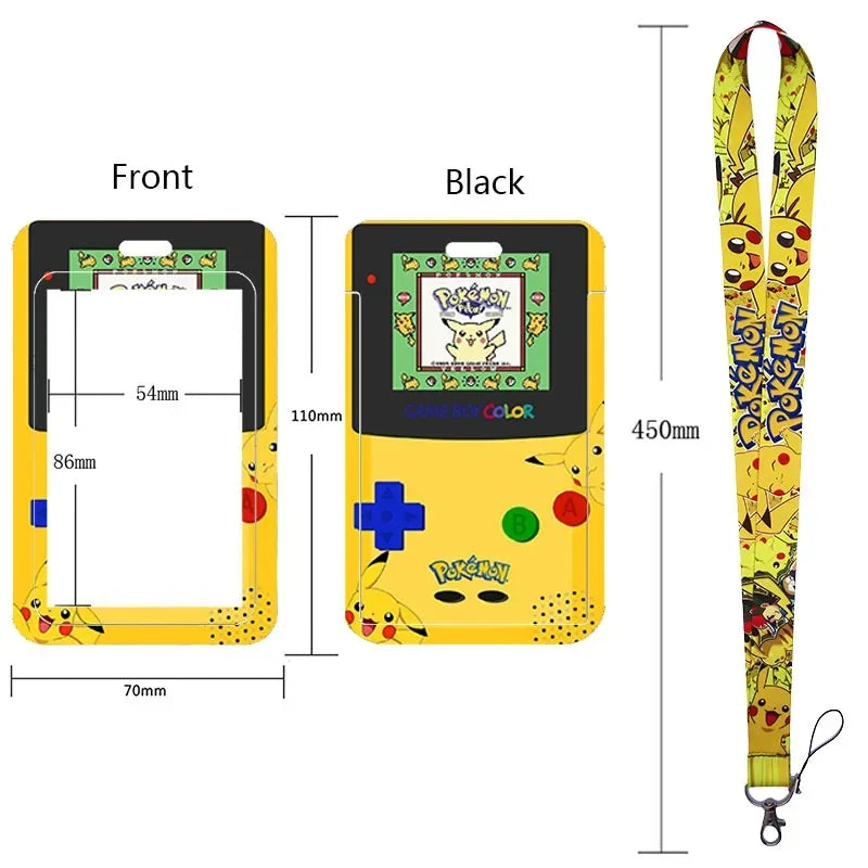 Pikachu Neck Strap Lanyard for Keys – ID Badge Holder, Keychain, Key Rings, Fashion Accessory Gift