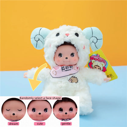 18cm Mochich Vinyl Plush Toy – Transformable Dolphin, Aries Bear & Crab with Removable Hat, Cute Gift for Kids & Lovers