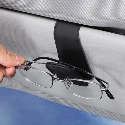 Universal Car Sun Visor Glasses Box - Sunglasses Clip Card Ticket Holder Stand, Eyeglasses Fastener Pen Case Car Accessories