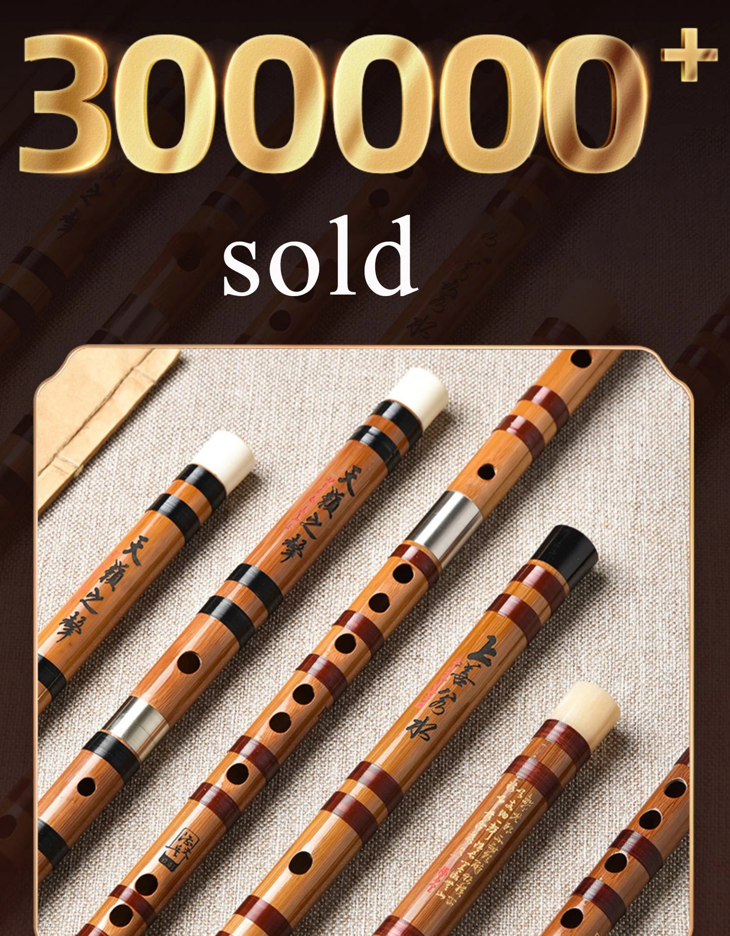Chinese Bamboo Flute Dizi – Traditional Flute for Beginners, Key C/D/E/F/G Musical Instrument