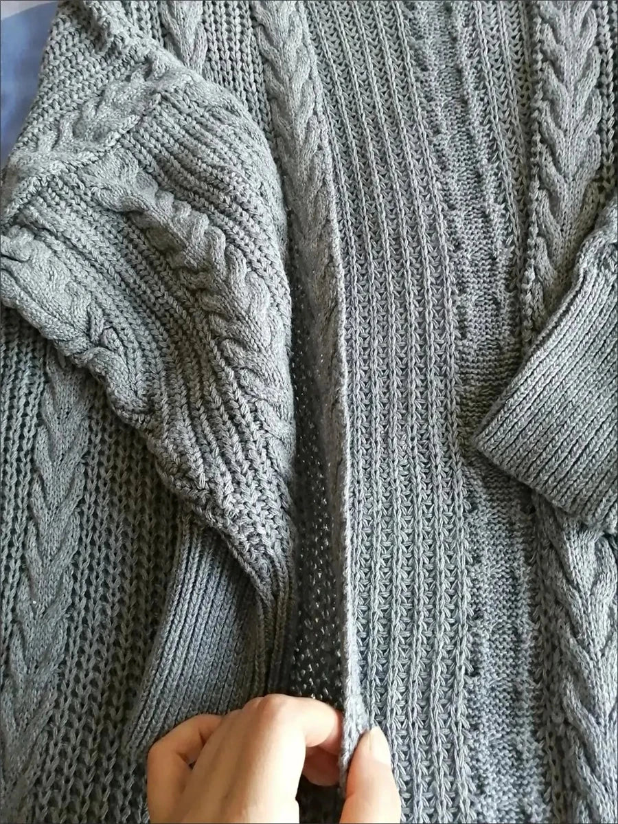 Women's Hollow Out Knitted Cardigan Coat – Casual Loose Fit, Big Size 4XL, Long Gilet Sweater Jacket