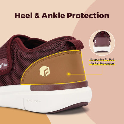 FitVille Extra Wide Women’s Diabetic Walking Shoes – Adjustable Orthopedic Shoes for Swollen Feet, Elderly & Foot Pain Relief