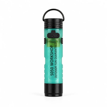 Mini 5050 Rechargeable LED Pocket Flashlight - Clip-On Hat Light and Portable Keychain Torch for Camping, Hiking, and Outdoor Use