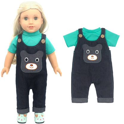 Baby Doll Bikini Outfit — Fits 43cm Born Bebe and 18-Inch American Dolls, Doll Clothes Set
