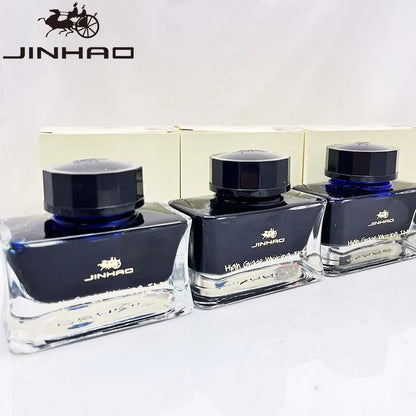 Jinhao Premium 50ml Fountain Pen Ink – Smooth Black/Blue/Blue-Black Calligraphy Ink for Writing