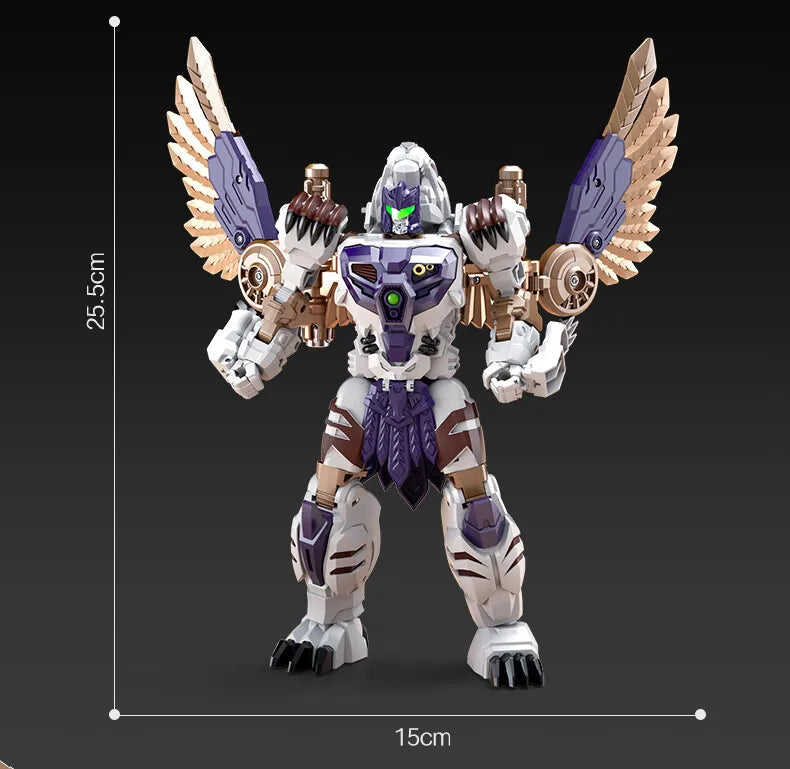 Lijiang Tigerhawk 25.5CM Transformable Action Figure – BW Two Forms Collectible Toy