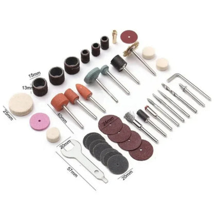 40-Piece Mini Rotary Tool Accessory Set - Electric Drill Grinding, Sanding & Polishing Bits for DIY Projects