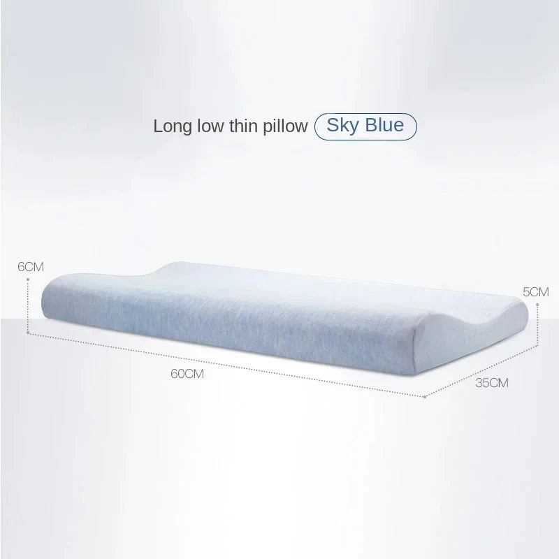 Memory Cotton Neck Pillow — Ultra-Thin, Low Profile, Spinal Support & Anti-Fall Breathable Pillow