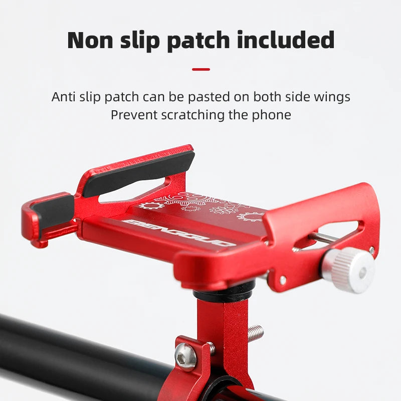 iBudim 360° Bike Phone Holder — Adjustable Handlebar Stand for 4.7–7.0" Smartphones & Motorcycles
