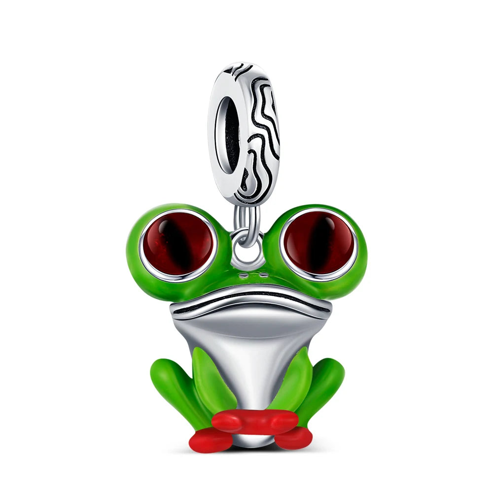 925 Sterling Silver Robot & Sea Turtle Charms Pendant — Moon Bead Bracelet Accessory, DIY Fashion Jewelry Gift for Women