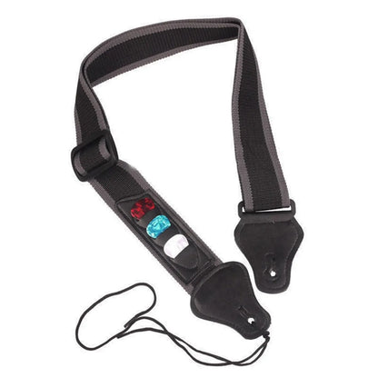 Adjustable Electric Guitar Strap – PU Leather Ends with 3 Guitar Pick Holders, for Acoustic Guitar & Bass Accessories