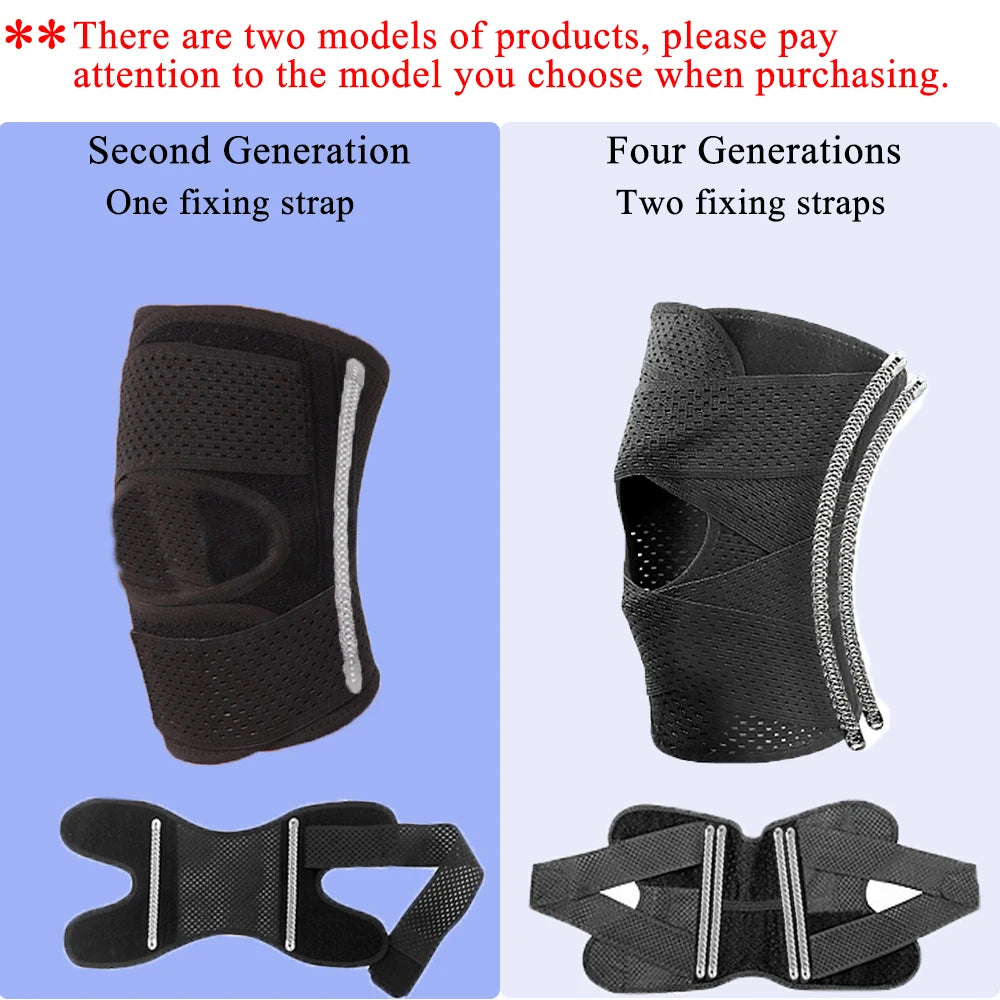 Sports Kneepad - Pressurized Elastic Knee Pad for Men and Women, Arthritis Joint Protector, Fitness Gear Volleyball Brace