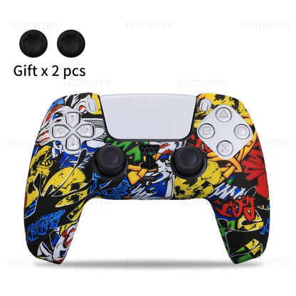 Protective Silicone Cover for PS5 Controller – Anti-Slip Skin Case with Thumb Grips for PS5 Slim Gamepad