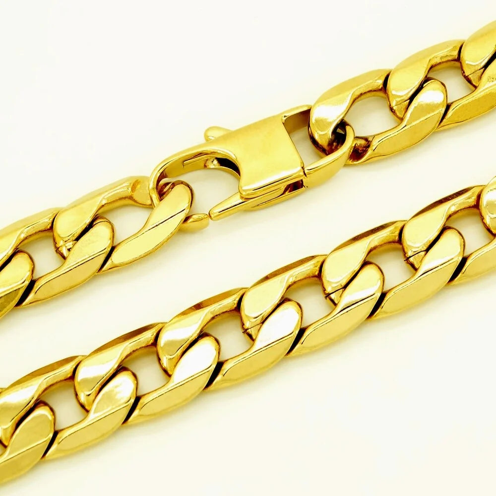 Men's & Women's Curb Chain Bracelet - 6/8/10/12mm, 8-Inch Punk Hip-Hop Stainless Steel Bracelet, Jewelry Gift