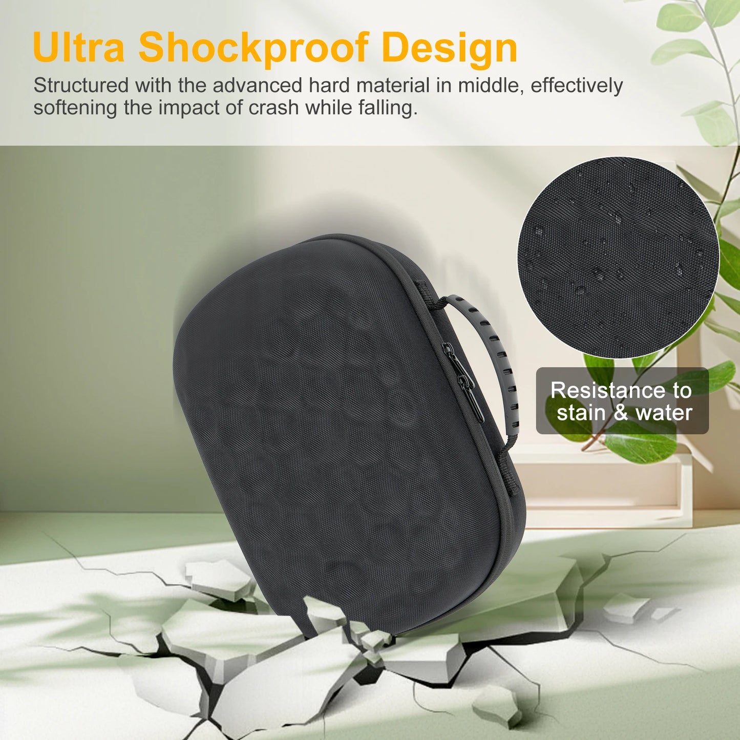 Hard Carrying Case for Meta Quest 3/3S & Oculus Quest 2 — BOBOVR / Kiwi Design Compatible Travel Storage Bag