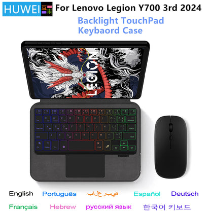 Magic Backlit Keyboard Case for Lenovo Legion Y700 2025 (3rd Gen) – 8.8" TB321FU Gaming Tablet Cover