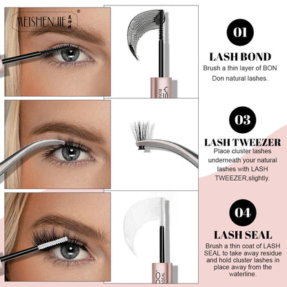 2-in-1 Bond & Seal Dual-Ended Eyelash Glue — Waterproof, Fast-Drying Strong Hold for Cluster Lashes