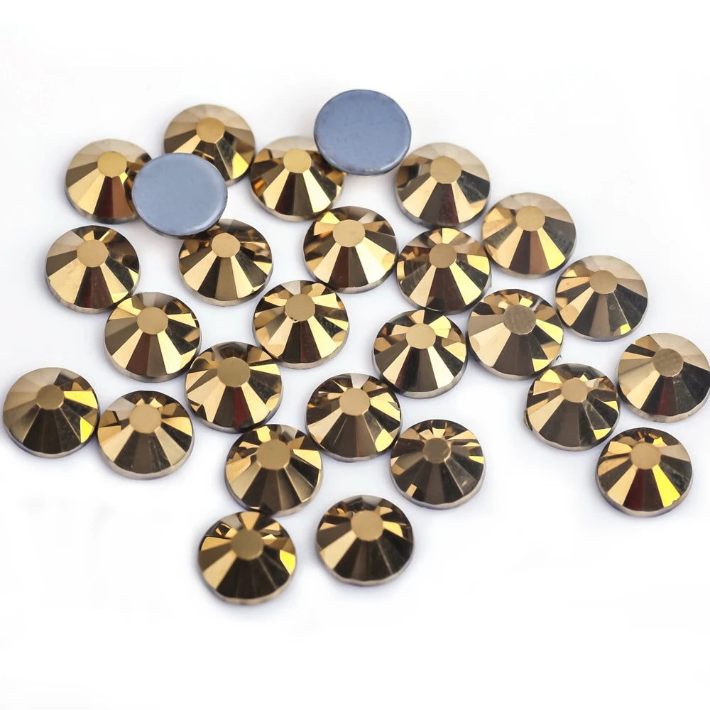 Premium Hot Fix Rhinestones – High Quality Glass Crystal Flatback Iron-On Glitter Rhinestones for Clothing & Crafts