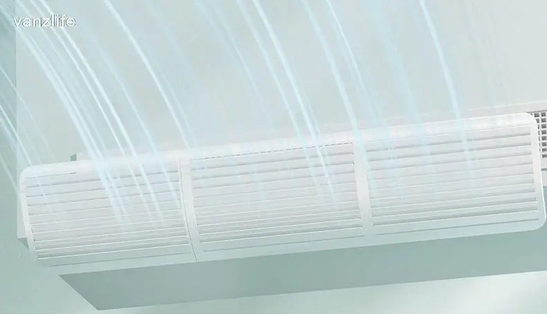 Central AC Air Conditioner Outlet Baffle – Universal Duct Windshield Deflector, Anti-Direct Blowing Grille