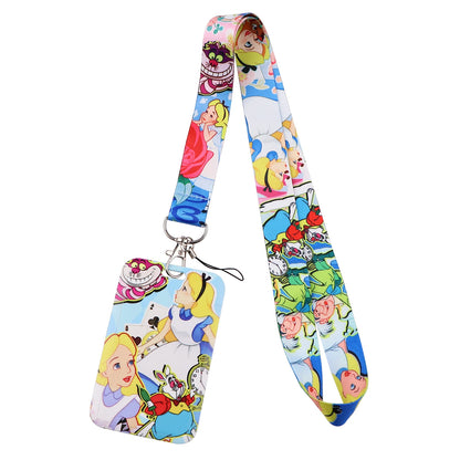 Cartoon Stitch Credential Holder Lanyard – Cute Neck Strap for Keychain, Pass & Credit Card Holder Accessories