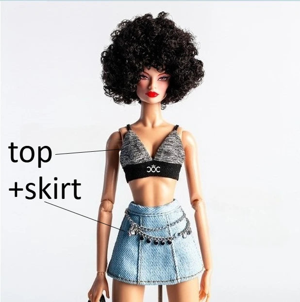 FR2 Fashion Royalty Doll Clothes & Accessories — Designed Styles Dress Set for NU Face Xianxian 1/6 Scale Dolls BBIKG677