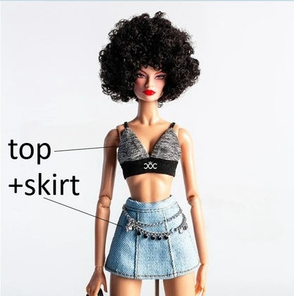 FR2 Fashion Royalty Doll Clothes & Accessories — Designed Styles Dress Set for NU Face Xianxian 1/6 Scale Dolls BBIKG677