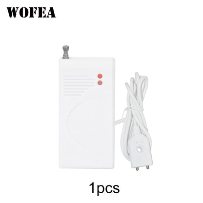 WOFEA 433MHz Wireless Water Leak Sensor – High Performance Water Leakage Detector Alarm for Home Security Alarm System Protection
