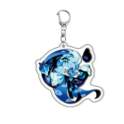 Cookie Run Kingdom Acrylic Keychain – Candy Apple, Milk Shadow & Mystic Flour Bag Accessories Gift