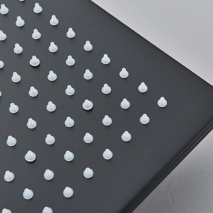 Black Ceiling Mounted LED Rainfall Shower Head – Intelligent Remote Control Concealed Waterfall Tap