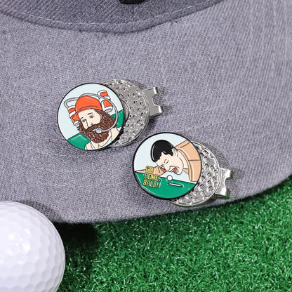 Magnetic Golf Hat Clip with Ball Marker - Electroplated Golf Marker and Training Accessory for Kids, Boys, Girls, and Golf Gifts