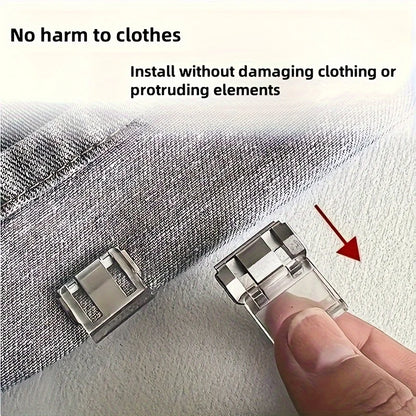 Invisible Hem Shortening Clips - Anti-Slip Pants Leg Fixing Grips for Seamless Hems