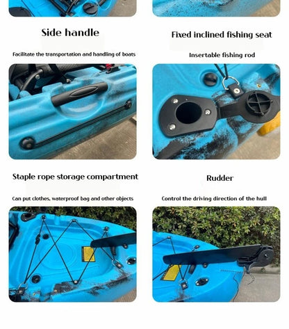 Modular Electric & Pedal-Driven Kayak – Portable Detachable Canoe, Lightweight Inflatable Folding Boat for Fishing & Adventure
