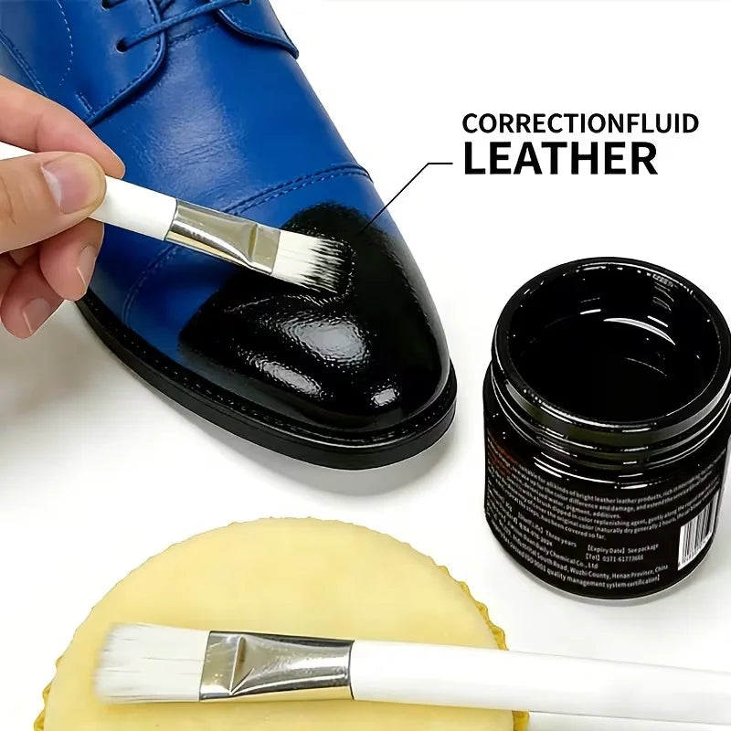 Brown Leather Recoloring Balm 30g - Leather Dye for Shoes, Furniture, Bags, and Accessories
