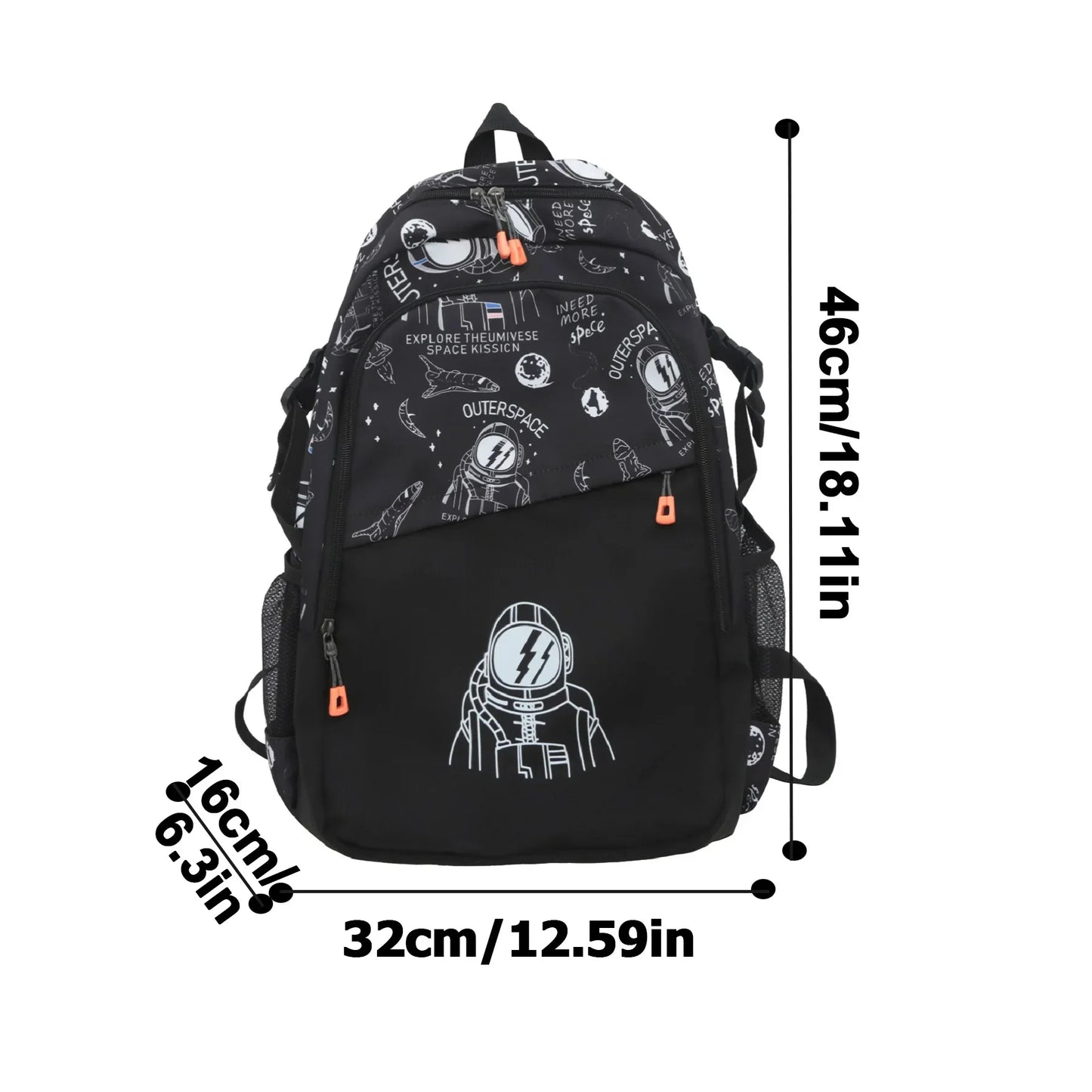 Personalized Waterproof Campus Backpack - Neutral Classic Design for Training and Mountaineering