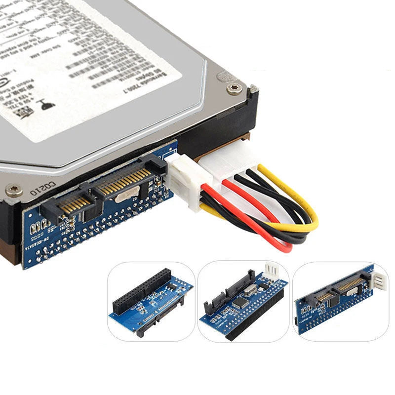 IDE to SATA Converter Card – 3.5-inch HDD & CD Drive Adapter, Parallel to Serial Port Extension