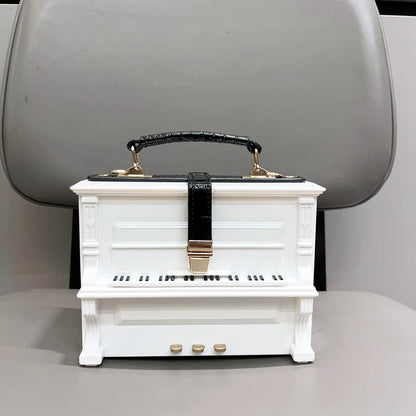 Luxury Designer Piano-Shaped Handmade Crossbody Shoulder Bag for Women – Elegant Purse, Messenger & Banquet Bag