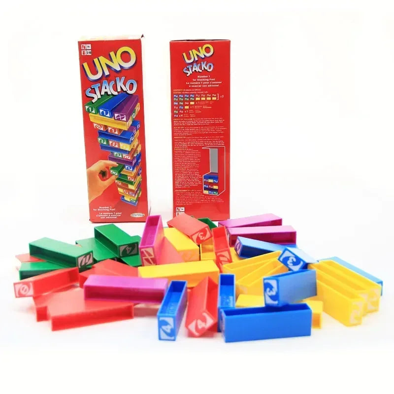 Stacko UNO Card Game – Family Board Game, Party & Educational Puzzle Toy, Birthday Gift