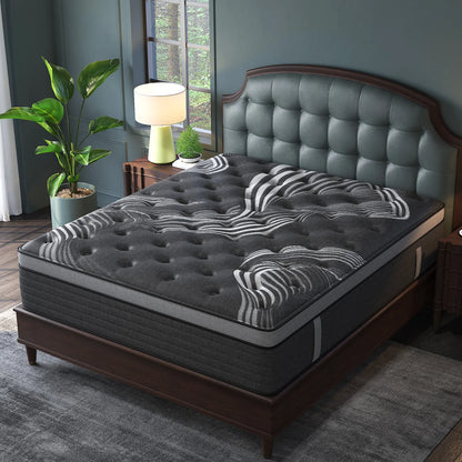 12-Inch Gel Memory Foam Hybrid Mattress - Pocket Spring Medium Firm Mattress in a Box